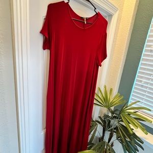 Red Boutique Maxi Dress